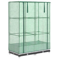 Thumbnail for Hochbeet mit Gewächshaus-Aufsatz Rattan-Optik 80x40x123 cm