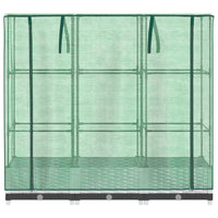 Thumbnail for Hochbeet mit Gewächshaus-Aufsatz Rattan-Optik 120x40x123 cm