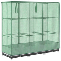 Thumbnail for Hochbeet mit Gewächshaus-Aufsatz Rattan-Optik 120x40x123 cm