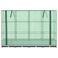 Thumbnail for Hochbeet mit Gewächshaus-Aufsatz Rattan-Optik 160x40x123 cm
