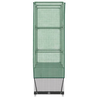 Thumbnail for Hochbeet mit Gewächshaus-Aufsatz Rattan-Optik 80x40x138 cm