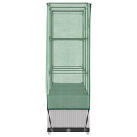 Thumbnail for Hochbeet mit Gewächshaus-Aufsatz Rattan-Optik 120x40x138 cm