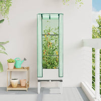 Thumbnail for Hochbeet mit Gewächshaus-Aufsatz Rattan-Optik 40x40x140 cm