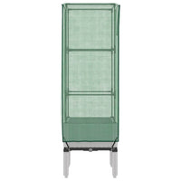 Thumbnail for Hochbeet mit Gewächshaus-Aufsatz Rattan-Optik 40x40x140 cm
