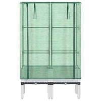 Thumbnail for Hochbeet mit Gewächshaus-Aufsatz Rattan-Optik 80x40x140 cm