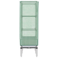 Thumbnail for Hochbeet mit Gewächshaus-Aufsatz Rattan-Optik 80x40x140 cm