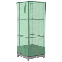 Thumbnail for Hochbeet mit Gewächshaus-Aufsatz Rattan-Optik 40x40x123 cm