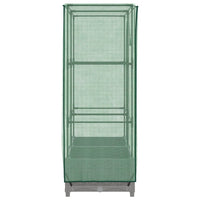 Thumbnail for Hochbeet mit Gewächshaus-Aufsatz Rattan-Optik 80x40x123 cm