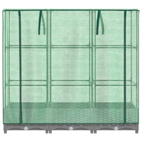 Thumbnail for Hochbeet mit Gewächshaus-Aufsatz Rattan-Optik 120x40x123 cm