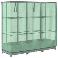 Thumbnail for Hochbeet mit Gewächshaus-Aufsatz Rattan-Optik 120x40x123 cm