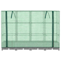 Thumbnail for Hochbeet mit Gewächshaus-Aufsatz Rattan-Optik 160x40x123 cm