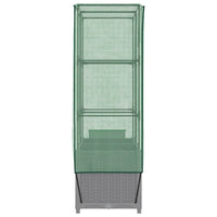 Thumbnail for Hochbeet mit Gewächshaus-Aufsatz Rattan-Optik 80x40x138 cm
