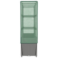 Thumbnail for Hochbeet mit Gewächshaus-Aufsatz Rattan-Optik 160x40x153 cm