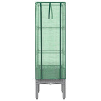 Thumbnail for Hochbeet mit Gewächshaus-Aufsatz Rattan-Optik 40x40x140 cm