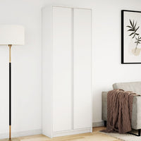 Thumbnail for Highboard mit LED-Beleuchtung Weiß 74x32,5x200 cm Holzwerkstoff