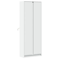 Thumbnail for Highboard mit LED-Beleuchtung Weiß 74x32,5x200 cm Holzwerkstoff