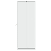 Thumbnail for Highboard mit LED-Beleuchtung Weiß 74x32,5x200 cm Holzwerkstoff