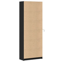 Thumbnail for Highboard mit LED-Beleuchtung Schwarz 74x32,5x200 cm