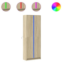 Thumbnail for Highboard mit LED-Beleuchtung Sonoma-Eiche 74x32,5x200 cm