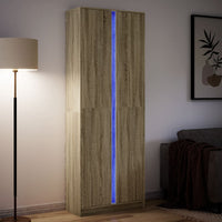 Thumbnail for Highboard mit LED-Beleuchtung Sonoma-Eiche 74x32,5x200 cm