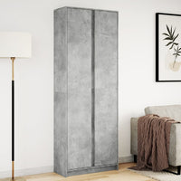 Thumbnail for Highboard mit LED-Beleuchtung Grau 74x32,5x200 cm Holzwerkstoff