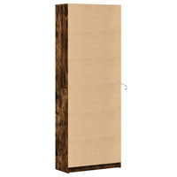Thumbnail for Highboard mit LED-Beleuchtung Räuchereiche 74x32,5x200 cm