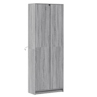 Thumbnail for Highboard mit LED-Beleuchtung Grau Sonoma 74x32,5x200 cm