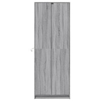 Thumbnail for Highboard mit LED-Beleuchtung Grau Sonoma 74x32,5x200 cm