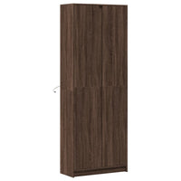 Thumbnail for Highboard mit LED-Beleuchtung Braun Eichen-Optik 74x32,5x200 cm