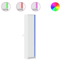 Thumbnail for Highboard mit LED-Beleuchtung Weiß 41,5x32,5x200 cm