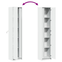 Thumbnail for Highboard mit LED-Beleuchtung Weiß 41,5x32,5x200 cm