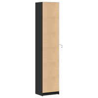 Thumbnail for Highboard mit LED-Beleuchtung Schwarz 41,5x32,5x200 cm