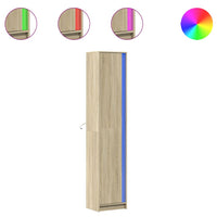 Thumbnail for Highboard mit LED-Beleuchtung Sonoma-Eiche 41,5x32,5x200 cm