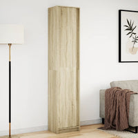 Thumbnail for Highboard mit LED-Beleuchtung Sonoma-Eiche 41,5x32,5x200 cm
