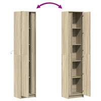 Thumbnail for Highboard mit LED-Beleuchtung Sonoma-Eiche 41,5x32,5x200 cm