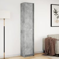 Thumbnail for Highboard mit LED-Beleuchtung Grau 41,5x32,5x200 cm