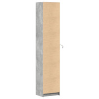 Thumbnail for Highboard mit LED-Beleuchtung Grau 41,5x32,5x200 cm