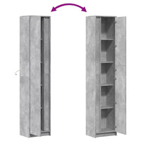 Thumbnail for Highboard mit LED-Beleuchtung Grau 41,5x32,5x200 cm