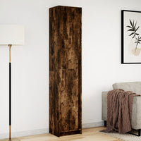 Thumbnail for Highboard mit LED-Beleuchtung Räuchereiche 41,5x32,5x200 cm