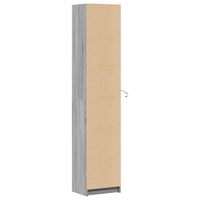 Thumbnail for Highboard mit LED-Beleuchtung Grau Sonoma 41,5x32,5x200 cm