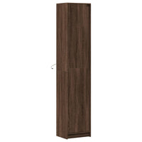 Thumbnail for Highboard mit LED-Beleuchtung Braun Eiche-Optik 41,5x32,5x200cm