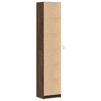 Thumbnail for Highboard mit LED-Beleuchtung Braun Eiche-Optik 41,5x32,5x200cm