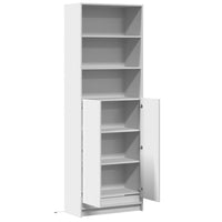 Thumbnail for Highboard mit LED-Beleuchtung Weiß 69x32,5x200 cm Holzwerkstoff