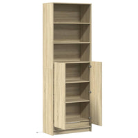 Thumbnail for Highboard mit LED-Beleuchtung Sonoma-Eiche 69x32,5x200 cm