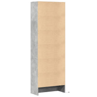 Thumbnail for Highboard mit LED-Beleuchtung Grau 69x32,5x200 cm Holzwerkstoff