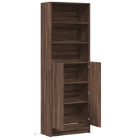 Thumbnail for Highboard mit LED-Beleuchtung Braun Eichen-Optik 69x32,5x200 cm