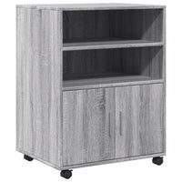 Thumbnail for Rollschrank Grau Sonoma 60x48x81 cm Holzwerkstoff