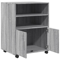 Thumbnail for Rollschrank Grau Sonoma 60x48x81 cm Holzwerkstoff