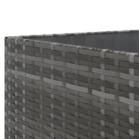Thumbnail for 6-tlg. Garten-Lounge-Set mit Kissen Grau Poly Rattan