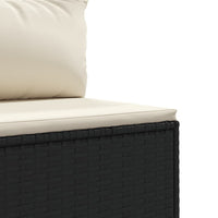 Thumbnail for 7-tlg. Garten-Lounge-Set mit Kissen Schwarz Poly Rattan